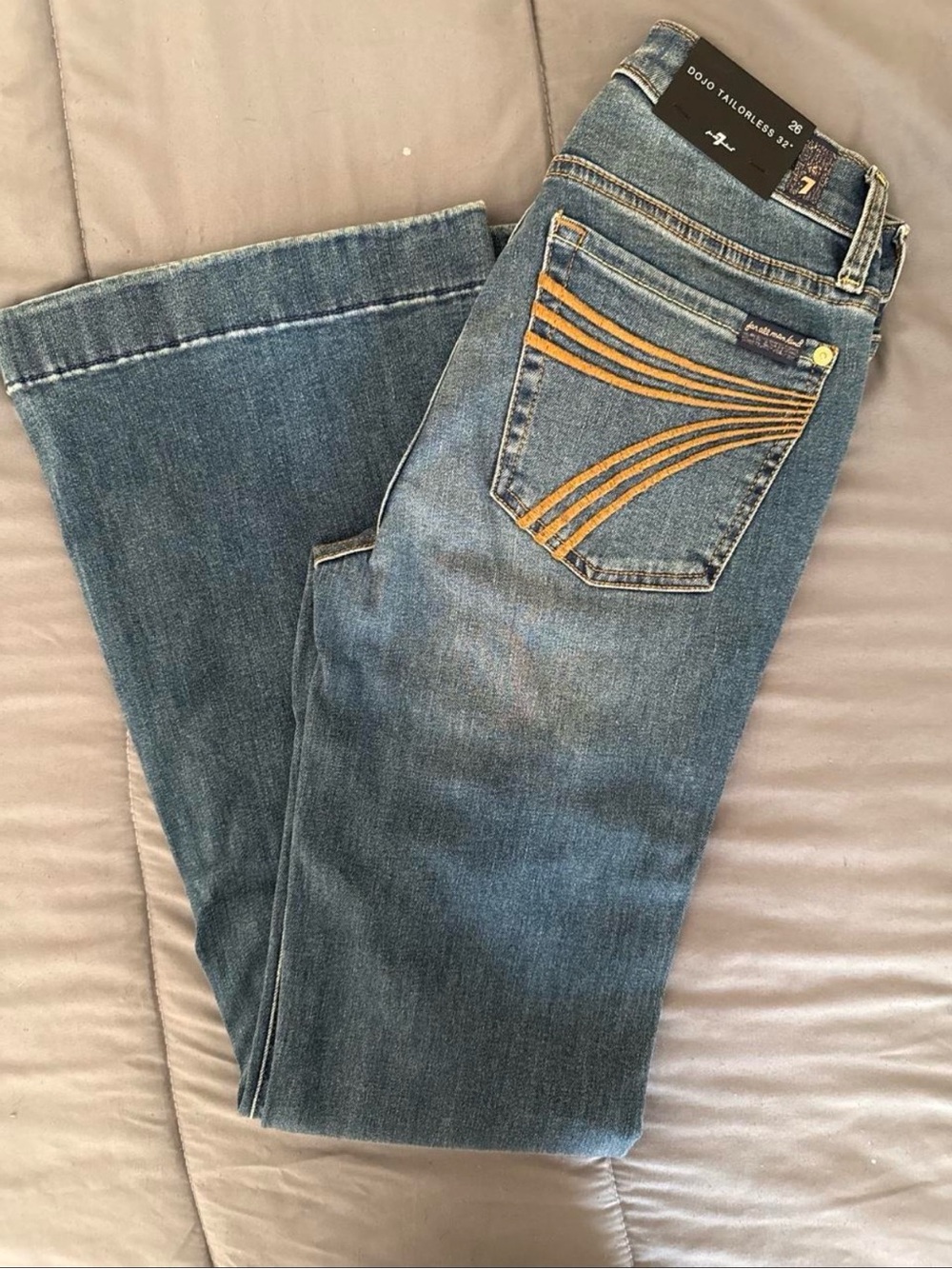 7 For All Mankind Dojo Tailorless Bootcut Jeans